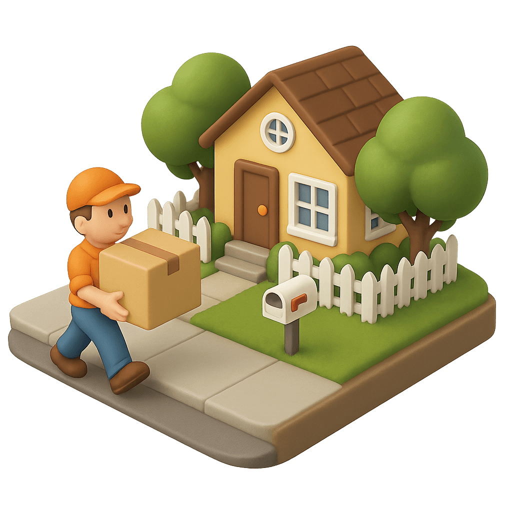 Professional movers at work